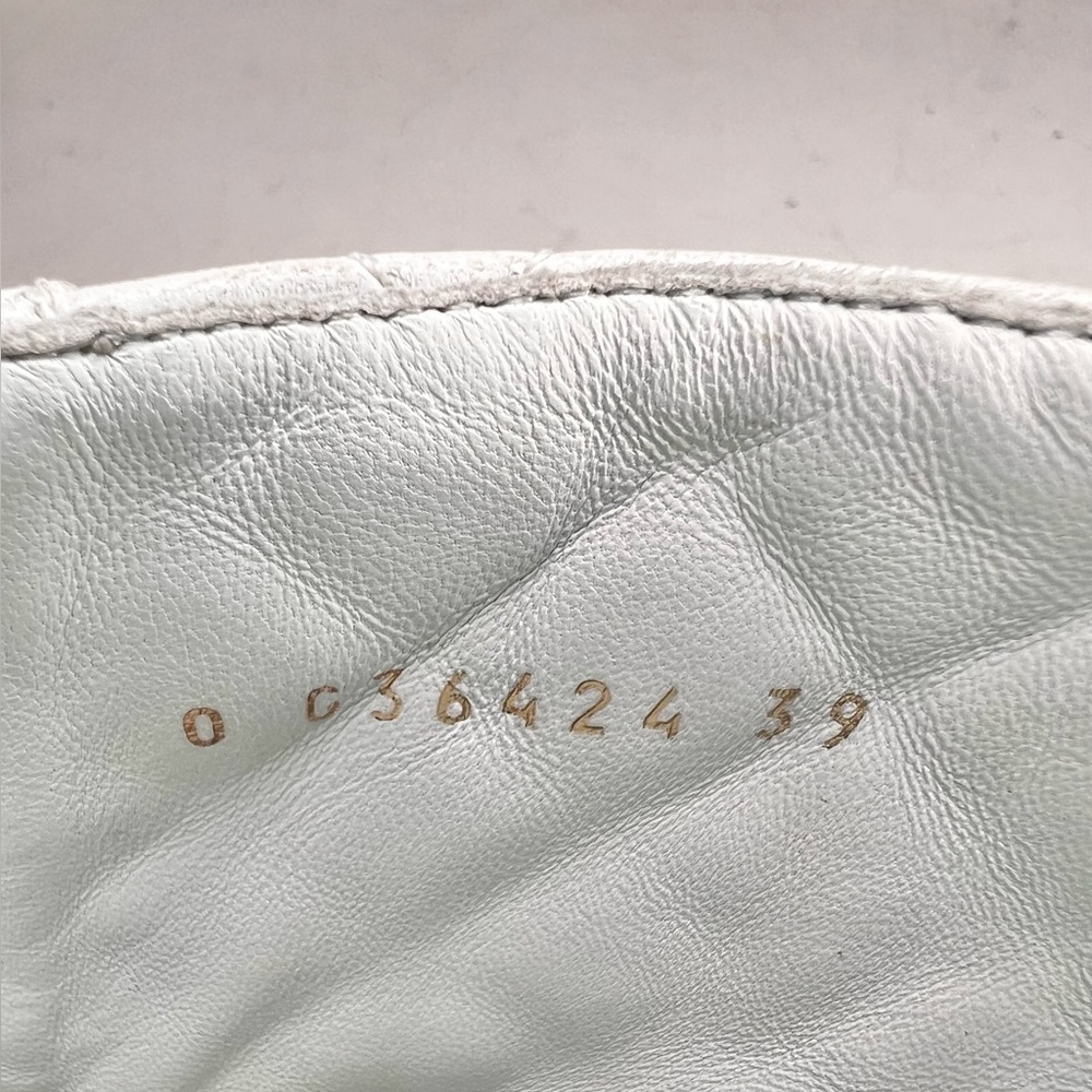 Chanel Shiny Goat Skin Interlocking CC Logo Combat Boots Size 39 - Picture 11 of 14